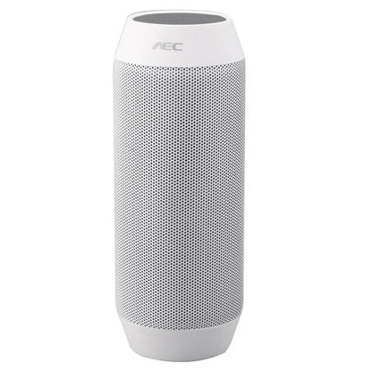 Mini portable Bluetooth stereo speaker with colour-changing lights in black or white options