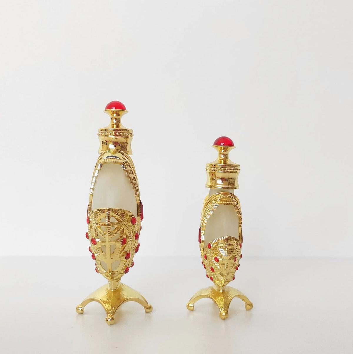 Concentrated floral perfume oil in a decorative glass bottle, available in 12ml or 35ml sizes.