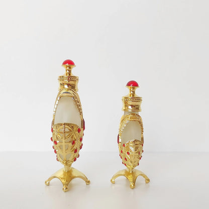 Concentrated floral perfume oil in a decorative glass bottle, available in 12ml or 35ml sizes.