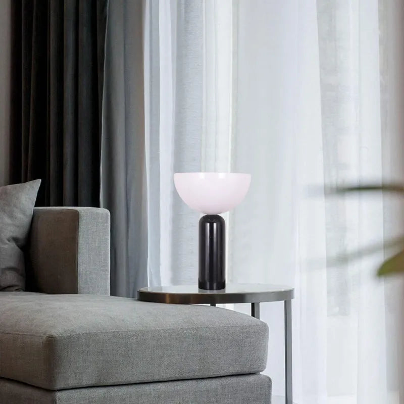 Modern simplicity bedside table lamp W350W500 in white or black with 220V and EU UK US plug options