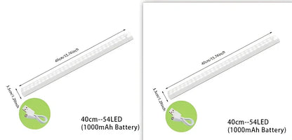 Wireless LED motion sensor night light with magnetic mounting in various sizes