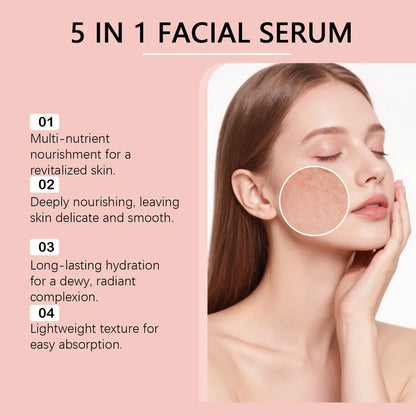 30ml facial care liquid bottle with hyaluronic acid and vitamin C for skincare hydration and brightening