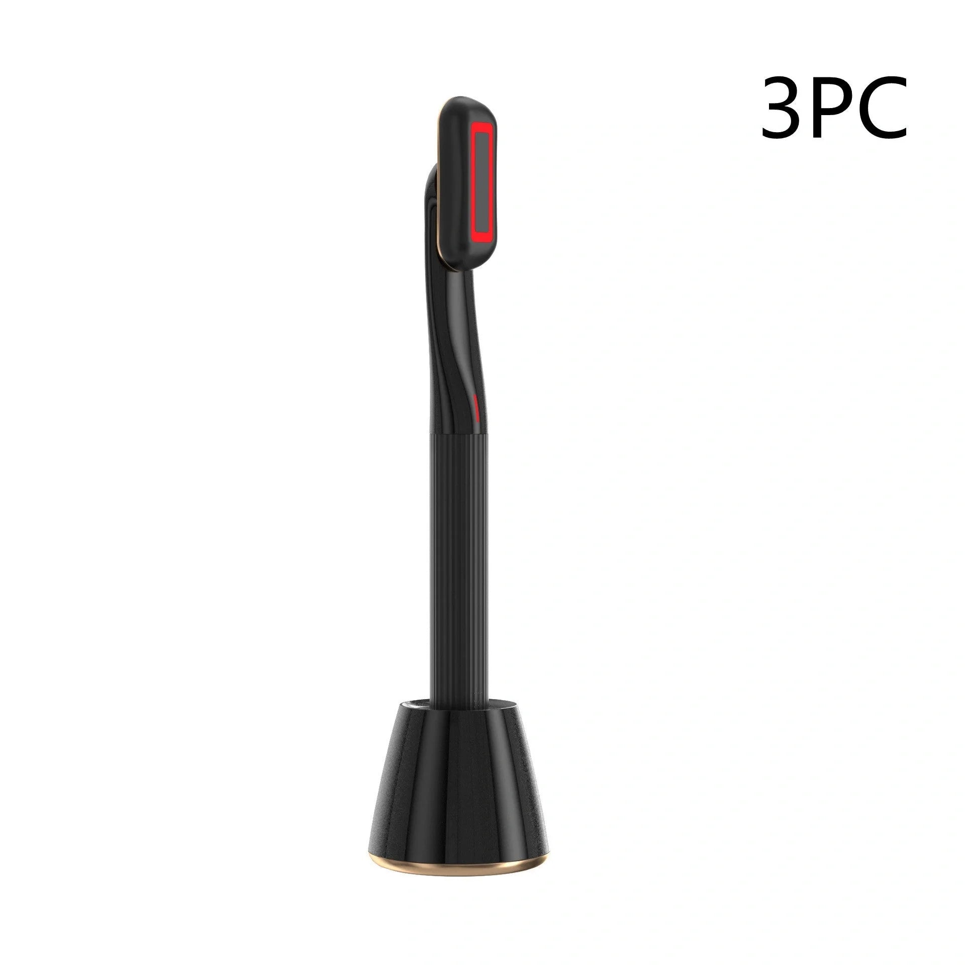 360 Degrees Rotary Eye Massage Wand with red LED light therapy and therapeutic warmth