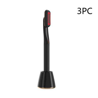 360 Degrees Rotary Eye Massage Wand with red LED light therapy and therapeutic warmth