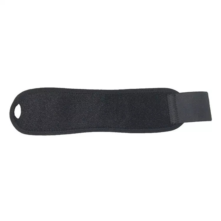 Black wrap-around wrist compression strap for sports support