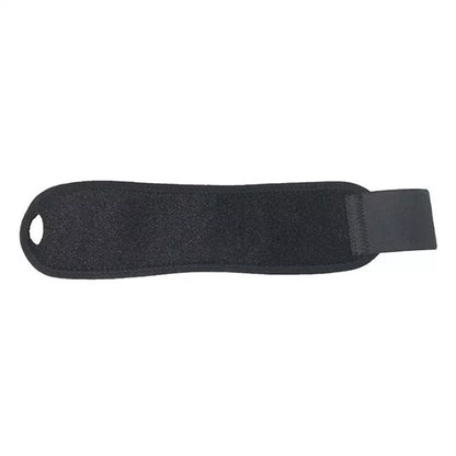 Black wrap-around wrist compression strap for sports support