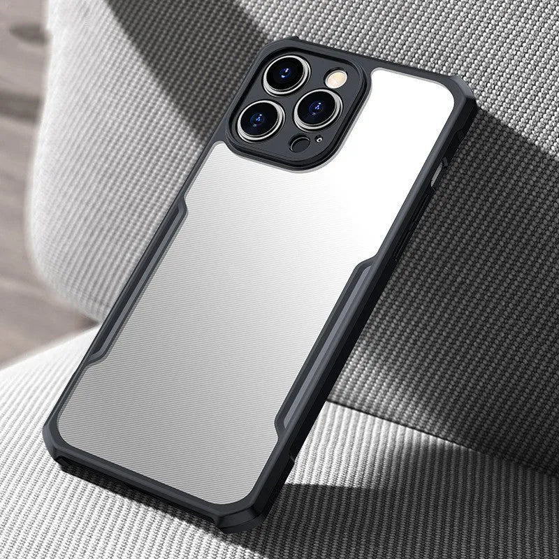 TPU phone case for iPhone 14 series in cool black with lens fine hole and all-inclusive cover