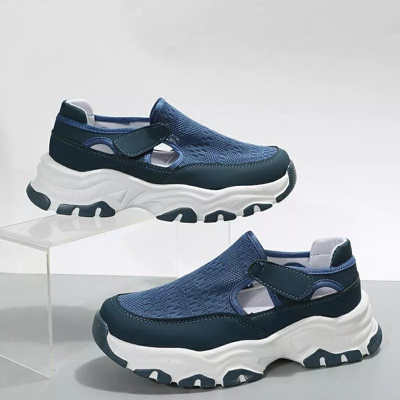 Women's Mesh Sport Shoes with Velcro fastening in various colours