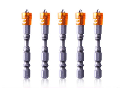Magnetic driver drill bit with 6.35mm hex shank, 65mm length, 10mm head, chrome vanadium steel, blue colour