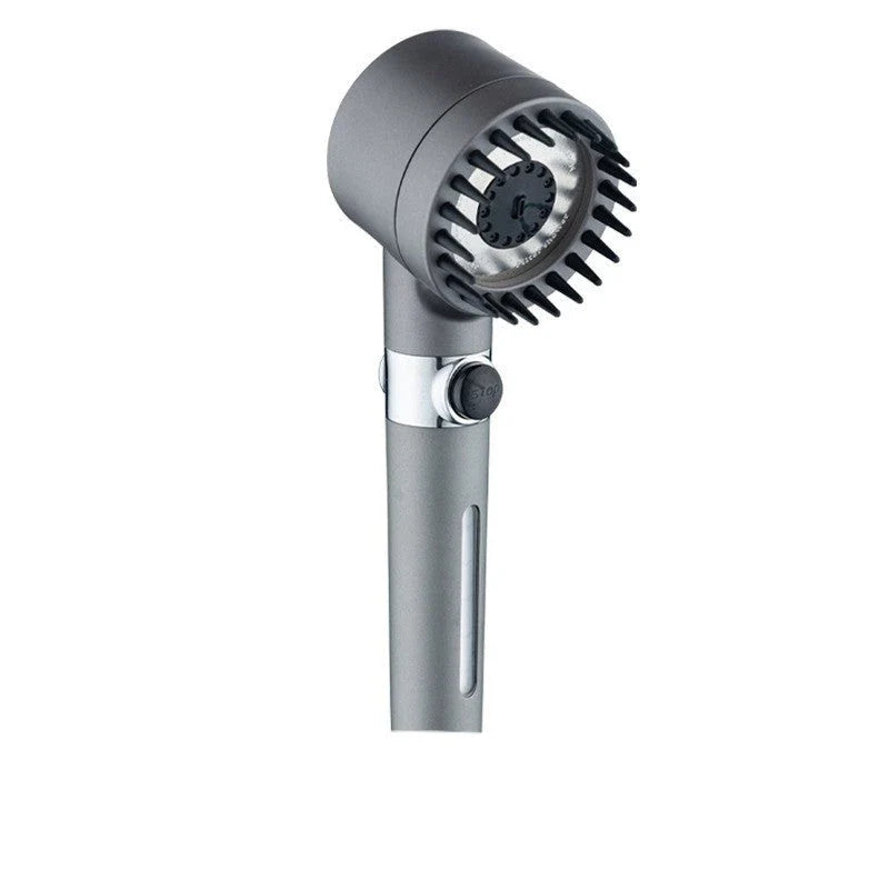 Premium multi-function shower head with rainfall and massage modes, made of durable ABS material and featuring a built-in water filter.