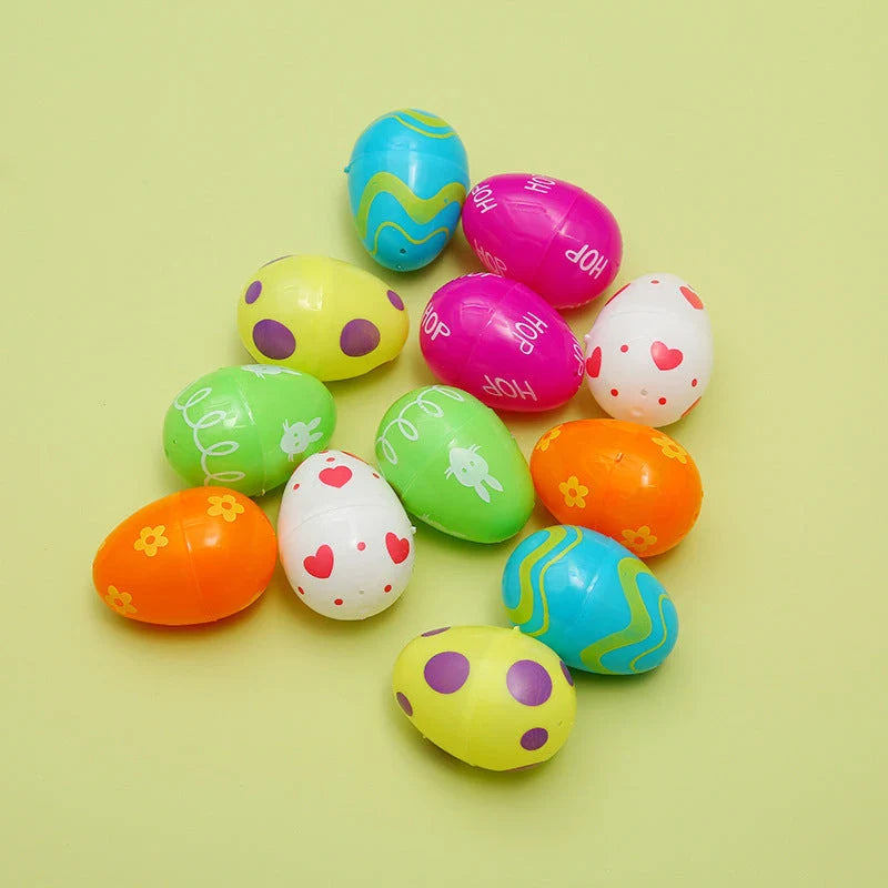Colourful and vivid painted Easter egg ornaments in various sizes and styles, perfect for decorating Easter baskets, trees, and more.