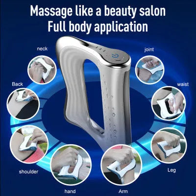 Rectangular natural resin muscle massager scraping tool on a plain background