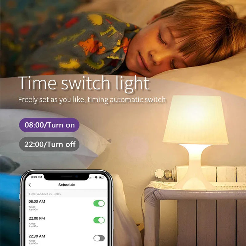 A white GU10 smart LED spotlight bulb with RGBCCT colour and Wi-Fi connectivity.