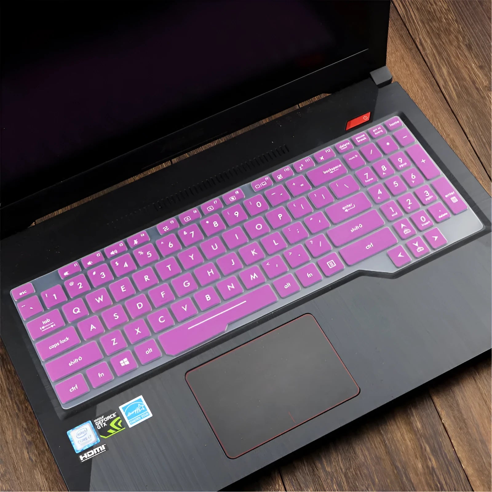 ASUS Flight 15.6-inch laptop keyboard protective film cover in translucent colour on keyboard