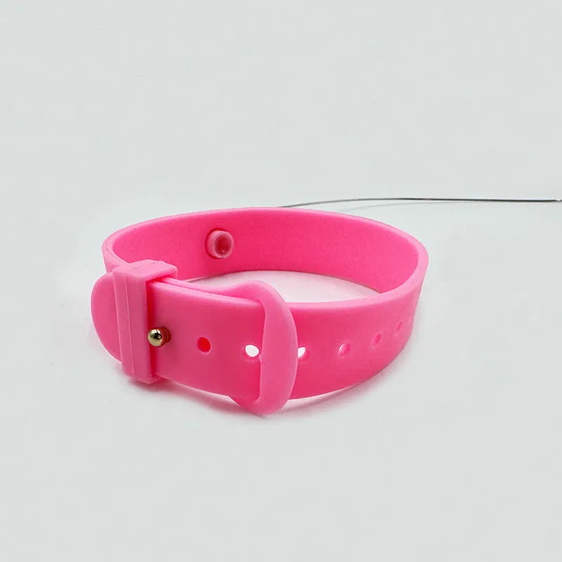 Cat collar teaser toy with feather and bell attachment on adjustable 32.5cm strap