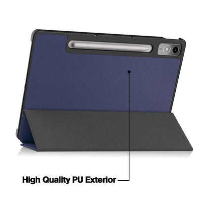 Lenovo Tab P12 tablet protective case with built-in stand in various colour and pattern options.