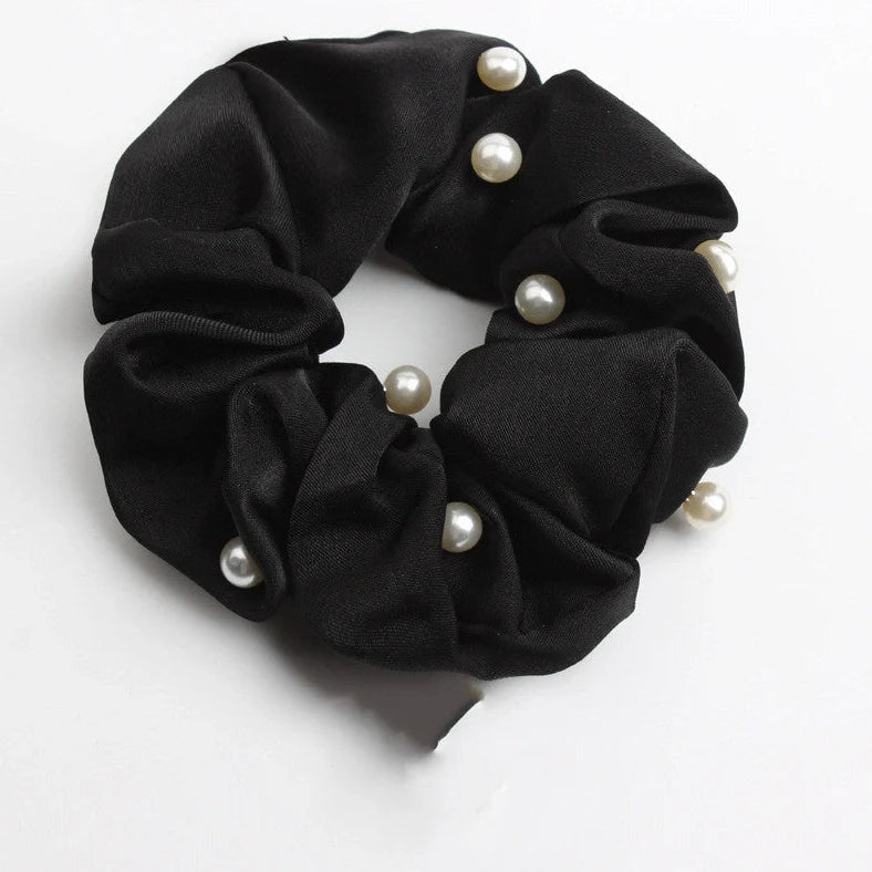 Creative rubber band fabric hair accessories hair ring in six colours including red, black, dark blue, pink, grey, light blue