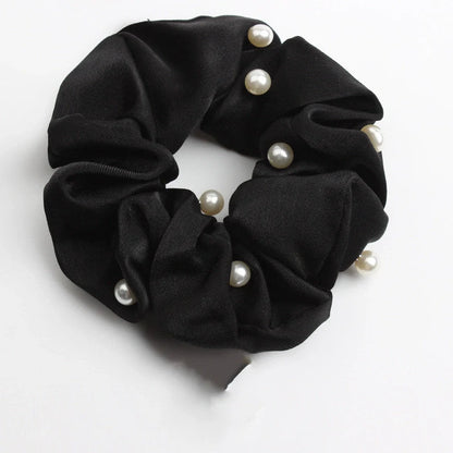 Creative rubber band fabric hair accessories hair ring in six colours including red, black, dark blue, pink, grey, light blue