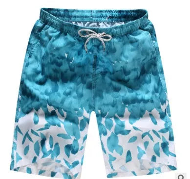Quick Dry Printing Beach Shorts in various colours, showcasing eco-friendly natural pulp dyeing technology