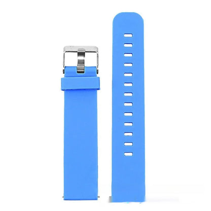 Solid colour silicone replacement strap for Jiaming Forerunner 245 sports watch in seven colour options
