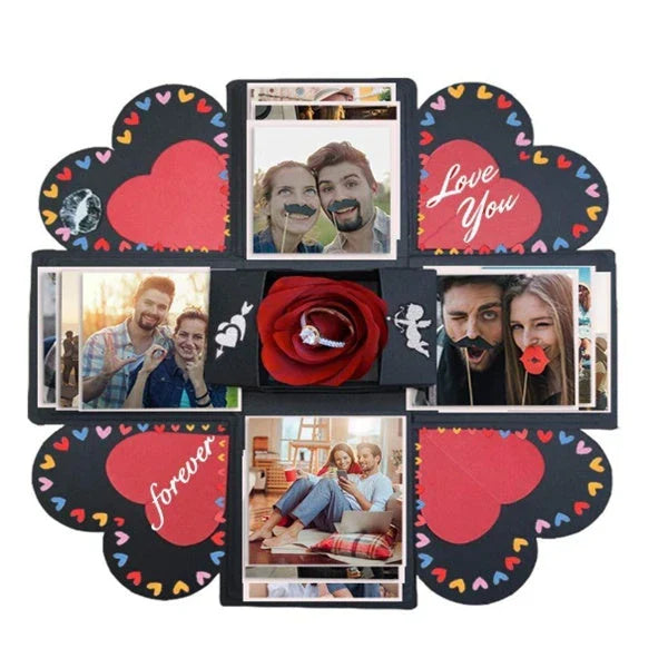 Elegant craft paper photo album with adhesive binding, available in various color options for weddings, anniversaries, and special occasions