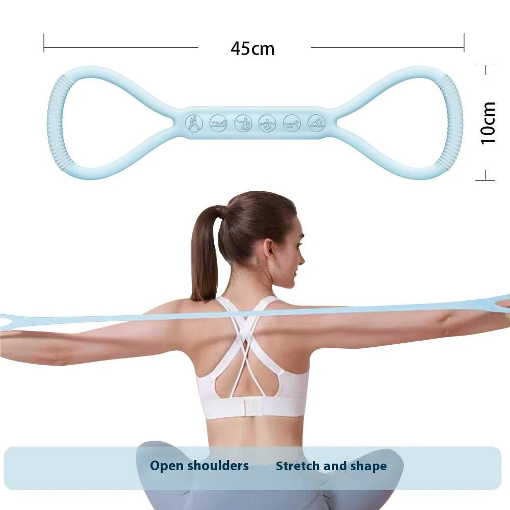 Women's Fitness Elastic Band Chest Expander in vibrant colors for effective workouts