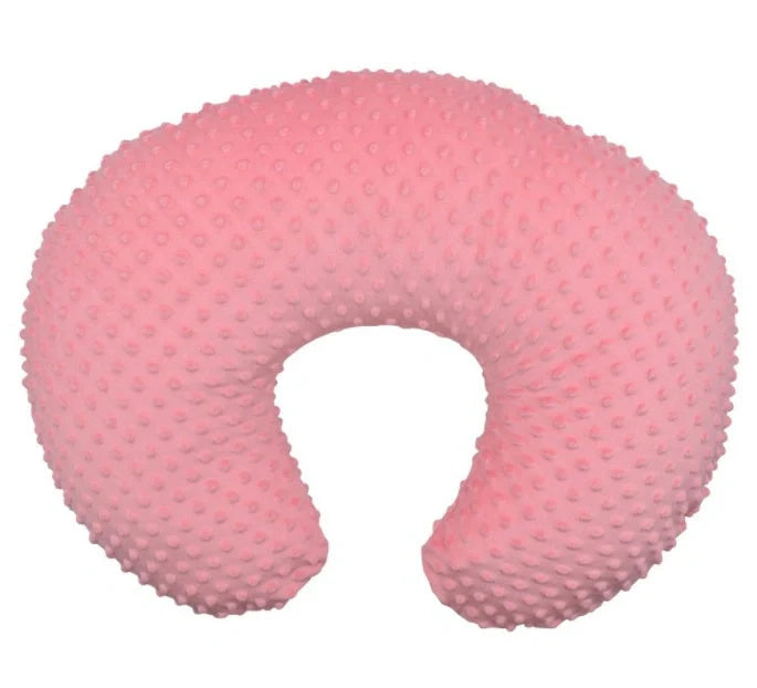 Baby U-shaped Nursing Pillow Pillowcase in coral fleece, available in multiple colours