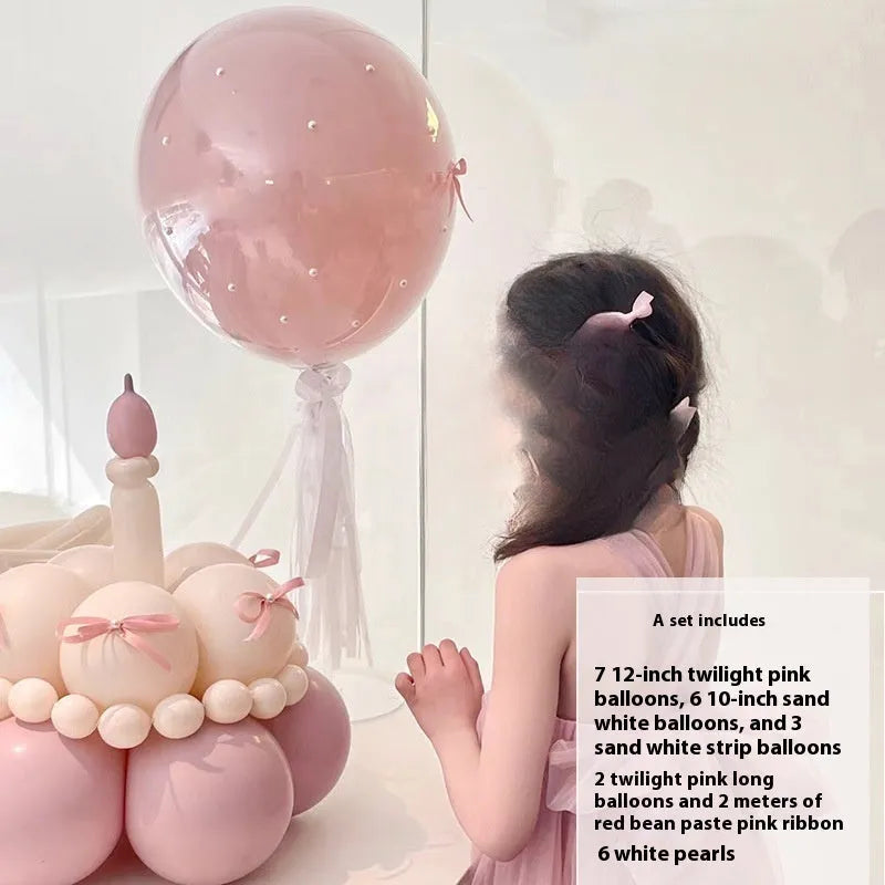 Balloon bouquet DIY kit for cake decorating with round balloon and 10 style options