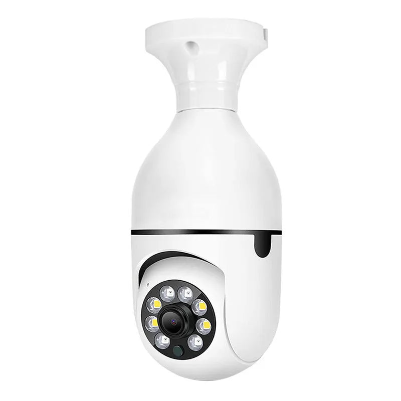 White home fashion light bulb surveillance camera for indoor outdoor monitoring