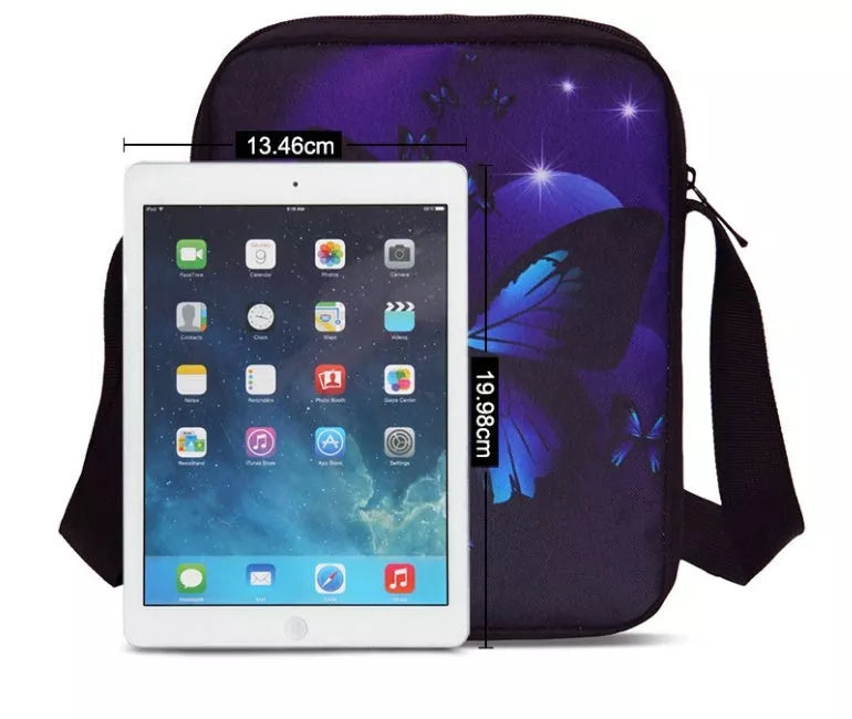 Marshmello black nylon computer backpack with laptop compartment