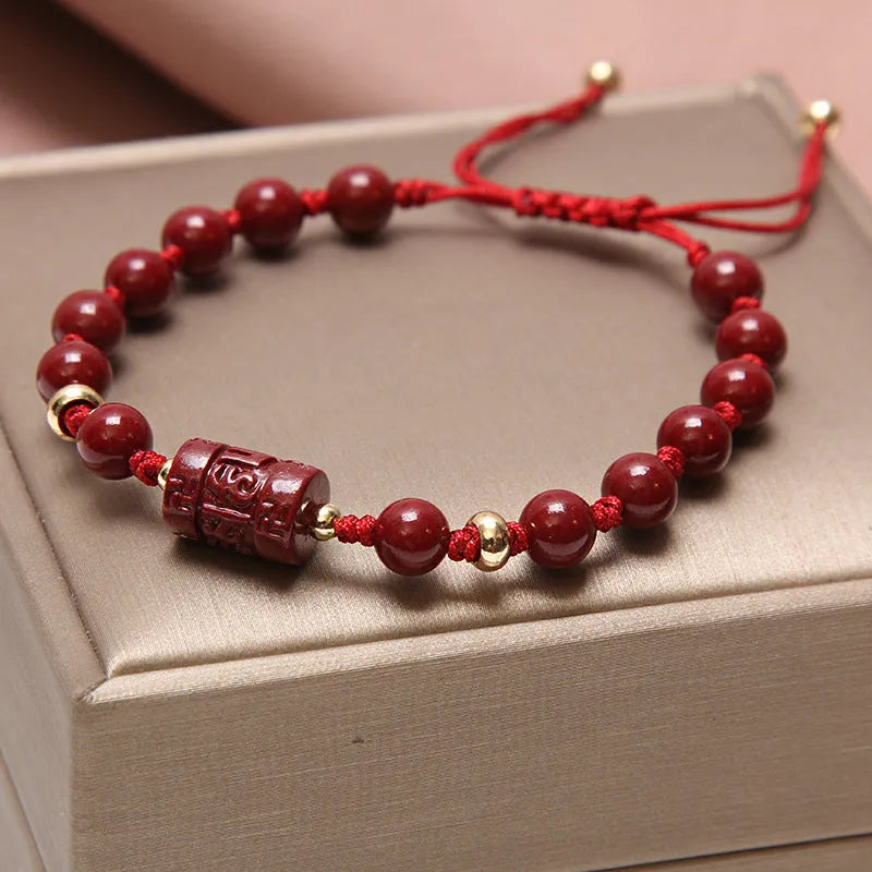 Korean-style multi-layer crystal bracelet for women with natural garnet and various gemstone pendants