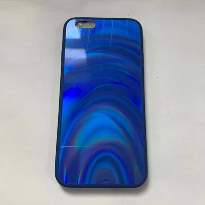 Rainbow mirror glitter phone case with slim-fit TPU PC acrylic back cover and precise cutouts