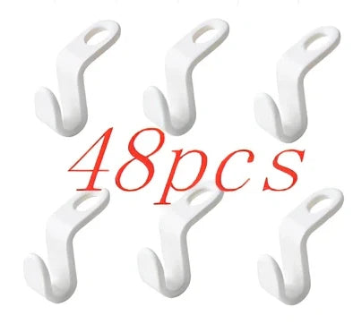 Plastic closet stack hanger rack with 6x2cm PP connectors for vertical garment stacking