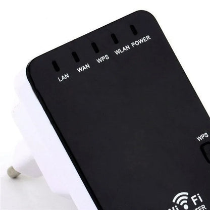 Compact white 300Mbps Wireless-N mini router with two LAN ports and WPS button