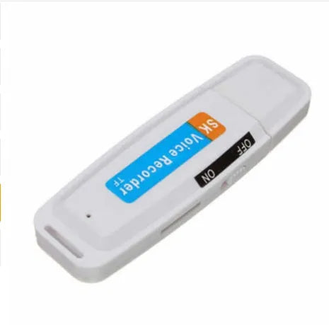 Creative gift USB flash drive with voice card function in black or white colour options