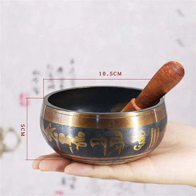 Premium Tibetan singing bowl with rich, harmonious tones for meditation and relaxation