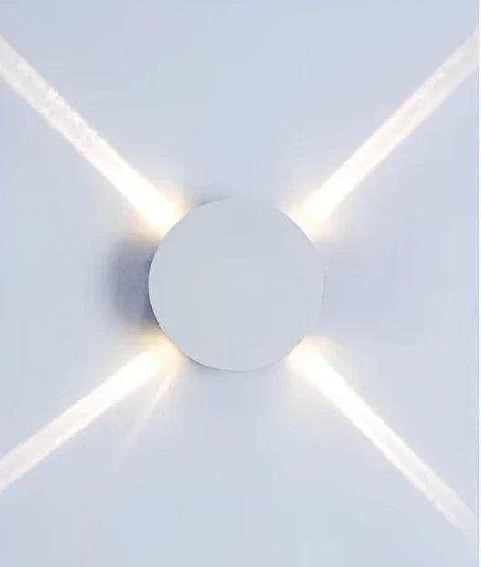 Cross-shaped decorative lamp with 14cm dimensions and iron construction providing LED illumination