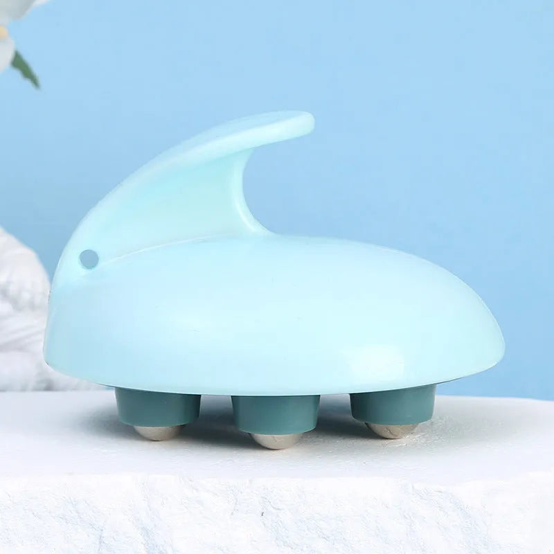 Tummy Head seven-bead abdominal massager with magnetic function and leg ball in ABS plastic