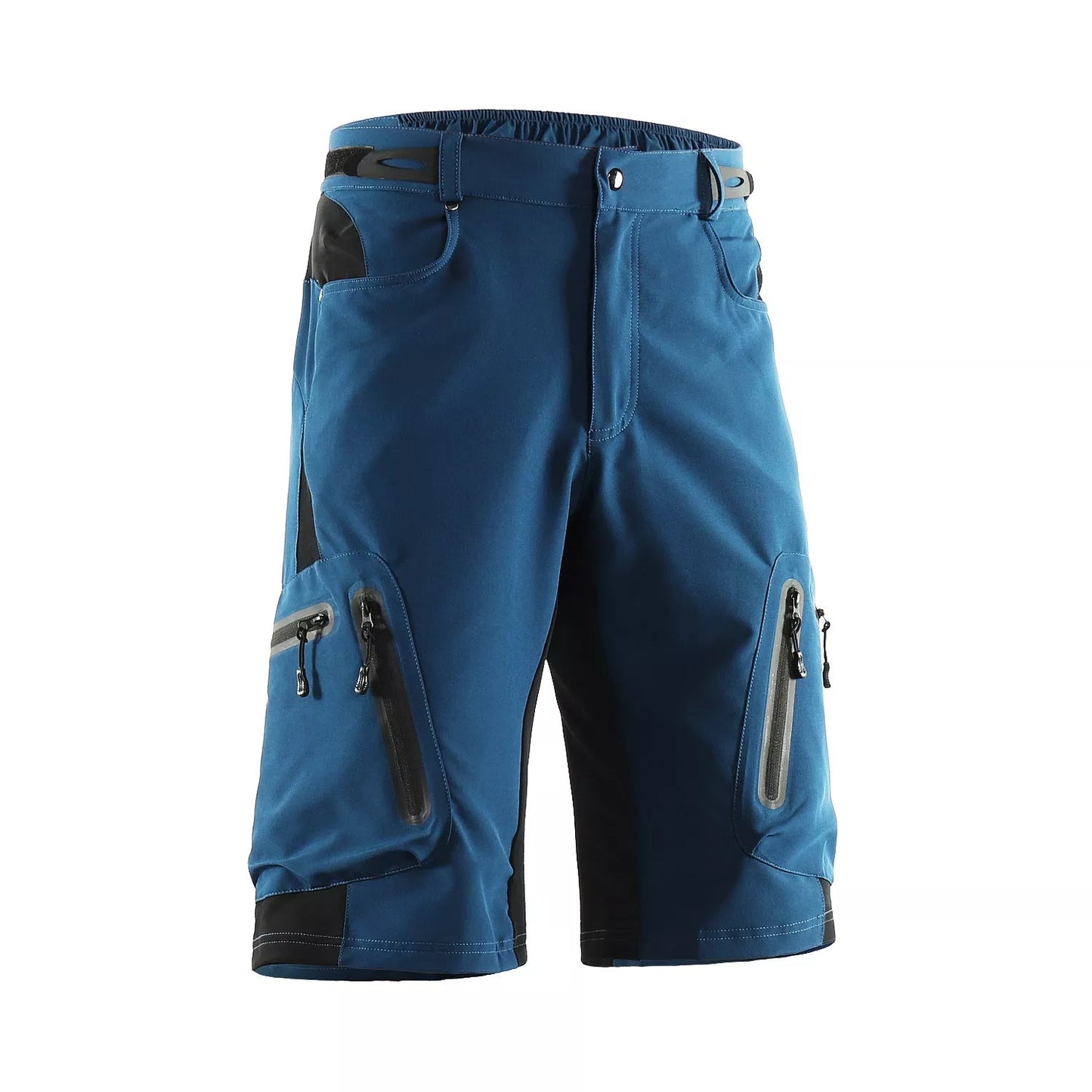 Men's MTB Cycling Shorts in navy blue with five-point design for off-road biking