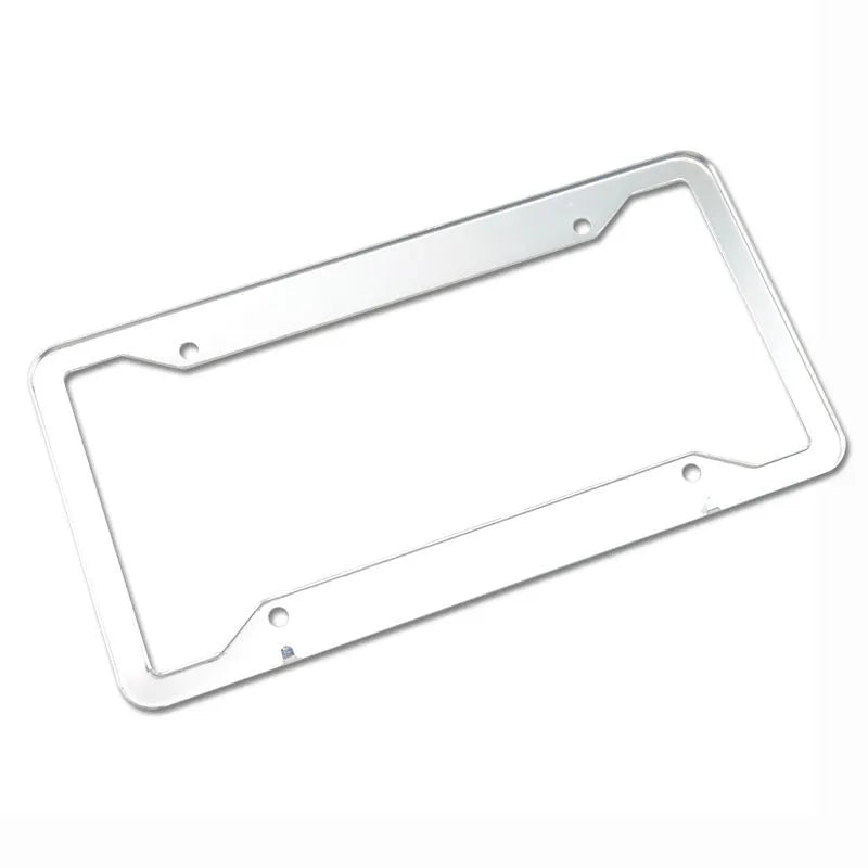 Aluminium alloy licence plate frame in four colour options showing 200x150x20mm dimensions