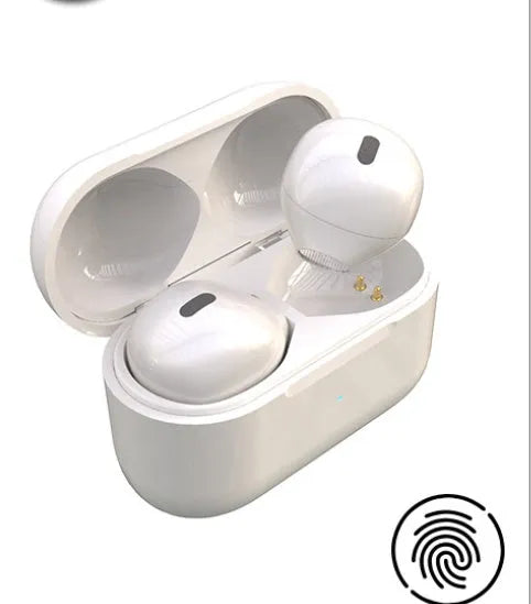Invisible Mini In-ear Bluetooth Headset: 9mm discreet design with bilateral stereo sound and touch controls for hands-free communication during daily activities.