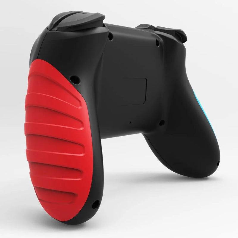 Wireless Bluetooth Gamepad with Red and Blue Switch-Style Colour Scheme for Nintendo Switch and PC Gaming, Model STK-7032SN, Ergonomic Design and 350mAh Rechargeable Battery
