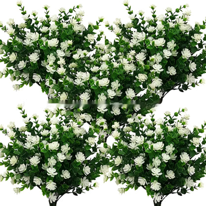 Artificial plastic flower bouquet in mixed colours for wedding and photography decoration