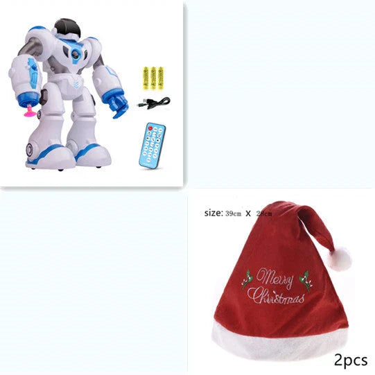 Remote control dancing robot toy with gesture controls, autonomous navigation, and customizable dance routines
