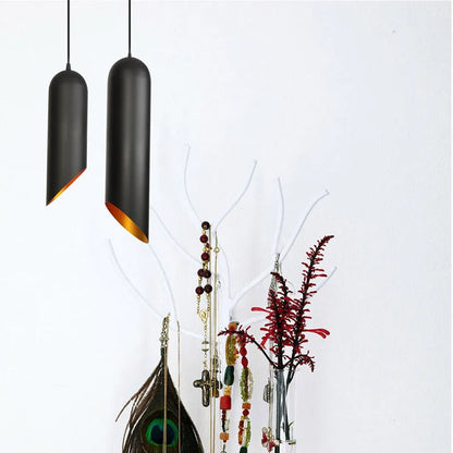 Retro iron art chandelier in matte black finish, showing simple design with clean lines for ceiling mounting.