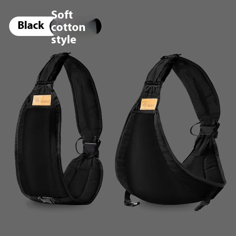 Cloth baby waist stool carrier for children shown in grey colour.