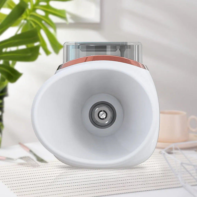 Household eye humidifier fog moisturising instrument for dry eyes portable personal use lithium battery powered with USB charging cable and instruction manual included available in white or purple colour with English packaging