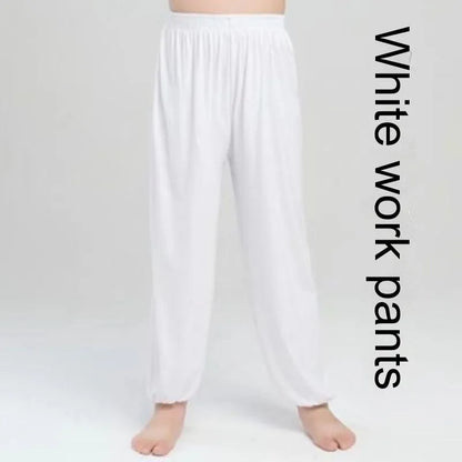 Children's high elasticity Sanda practice pants in Lycra fabric available in black, red or white