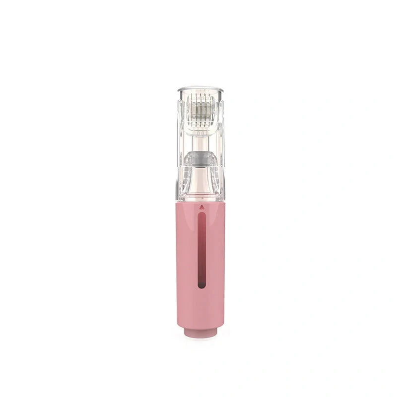 3-in-1 Lip and Beard Care Roller with serum applicator in black, white, and pink