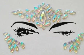 500 adhesive rhinestone gems in silver, gold, blue, pink, purple colours with 8mm diameter